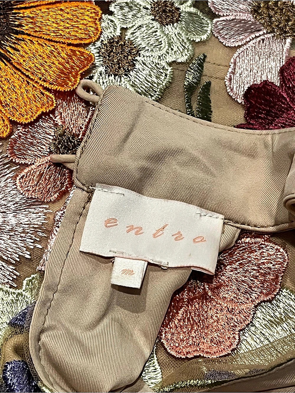Entro Floral Embroidered Mini Dress - Picture 3 of 3